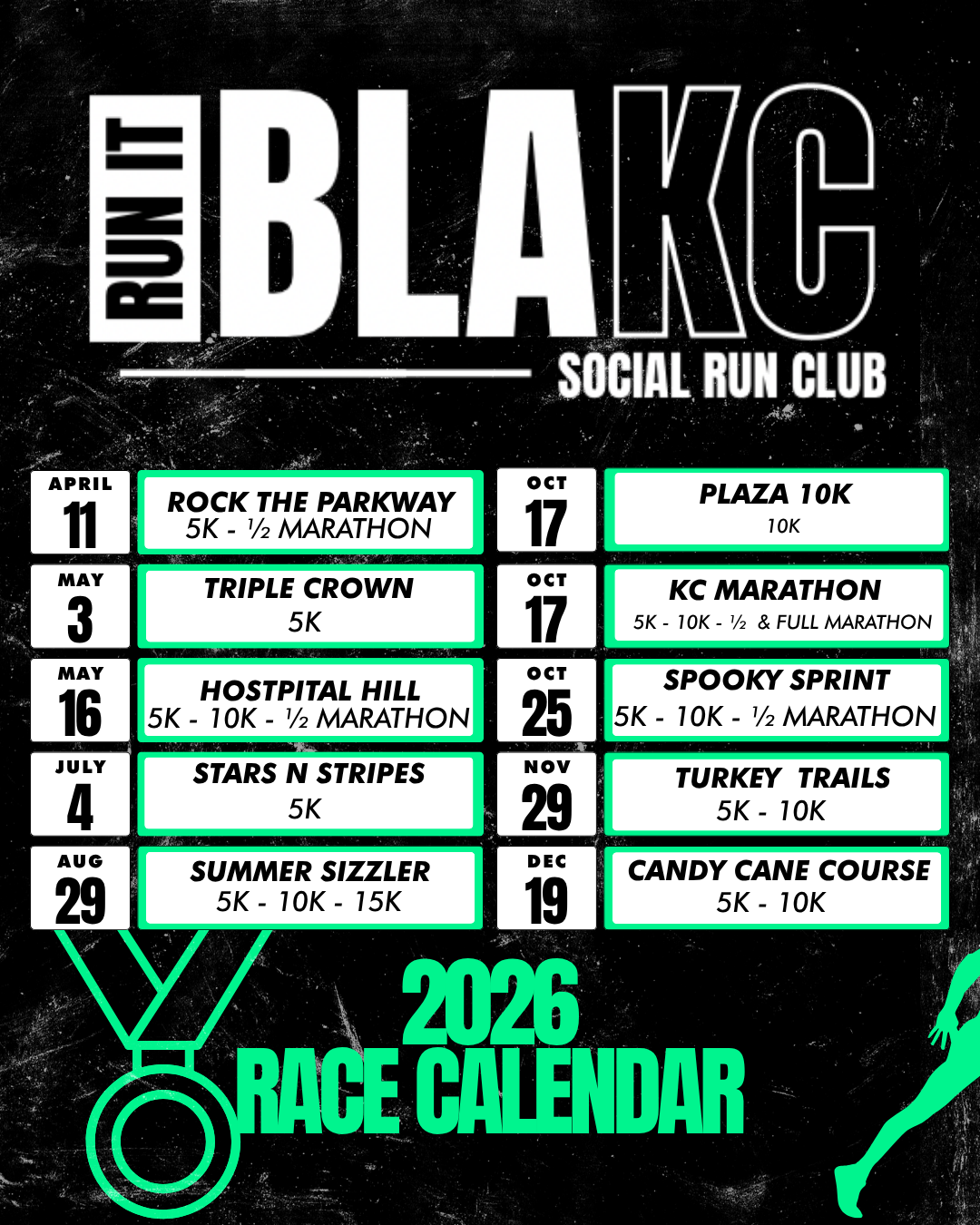 2026 Race Calenar